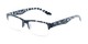 Angle of The Chariot in Blue Tortoise, Women's and Men's Rectangle Reading Glasses