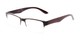 Angle of The Chariot in Brown, Women's and Men's Rectangle Reading Glasses