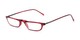 Angle of The Charm in Red, Women's and Men's Rectangle Reading Glasses