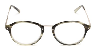 Front of The Chateau Signature Reader in Olive Tortoise/Silver