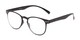 Angle of The Chatham Flexible Bifocal in Black, Women's and Men's Round Reading Glasses