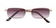 Folded of The Cinder Reading Sunglasses in Gold with Smoke