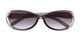 Folded of The Claire Reading Sunglasses in Grey/Silver with Smoke
