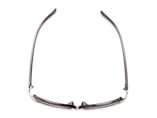 Overhead of The Claire Reading Sunglasses in Grey/Silver with Smoke