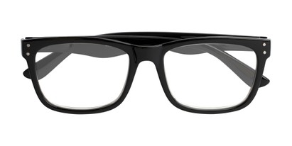 Folded of The Claude Photochromic Reader in Black with Smoke