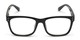 Front of The Claude Photochromic Reader in Black with Smoke