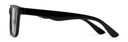 Side of The Claude Photochromic Reader in Black with Smoke