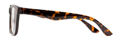 Side of The Claude Photochromic Reader in Tortoise with Amber