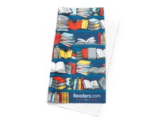 Angle of Readers.com Microfiber Lens Cleaning Cloth in Blue Books, Women's and Men's  Cleaning Cloths