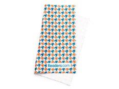 Angle of Readers.com Microfiber Lens Cleaning Cloth in Red/Blue Houndstooth, Women's and Men's  Cleaning Cloths