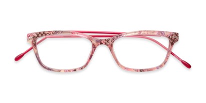 Folded of The Clementine Flexible Reader in Pink Paisley