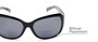 Detail of The Cleo Bifocal Reading Sunglasses in Black/Snake with Smoke