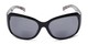 Front of The Cleo Bifocal Reading Sunglasses in Black/Snake with Smoke