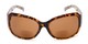 Front of The Cleo Bifocal Reading Sunglasses in Tortoise/Brown Leopard with Amber