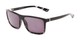 Angle of The Clifton Reading Sunglasses in Black/Clear Tortoise with Smoke, Men's Retro Square Reading Sunglasses