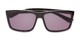 Folded of The Clifton Reading Sunglasses in Black/Purple Tortoise with Smoke