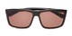 Folded of The Clifton Reading Sunglasses in Black/Red Tortoise with Amber