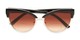 Folded of The Coconut Bifocal Reading Sunglasses in Black/Gold with Amber