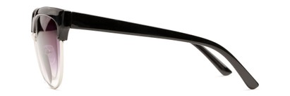 Side of The Coconut Bifocal Reading Sunglasses in Black/Silver with Smoke