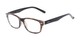 Angle of The Comet in Brown Stripe, Women's and Men's Rectangle Reading Glasses