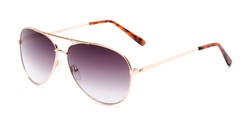 Angle of The Conrad Reading Sunglasses in Gold with Smoke, Women's and Men's Aviator Reading Sunglasses