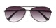 Folded of The Conrad Reading Sunglasses in Grey with Smoke