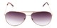 Front of The Conrad Reading Sunglasses in Gold with Smoke
