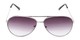 Front of The Conrad Reading Sunglasses in Silver with Smoke