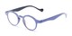 Angle of The Cruller in Light Purple, Women's and Men's Round Reading Glasses