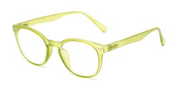 Angle of The Cyrus Bifocal in Matte Light Green, Women's and Men's Round Reading Glasses