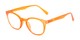 Angle of The Cyrus Bifocal in Matte Orange, Women's and Men's Round Reading Glasses