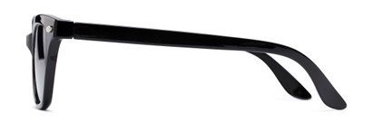 Side of The Daffodil Reading Sunglasses in Black with Smoke