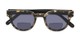 Folded of The Dane Bifocal Reading Sunglasses in Matte Brown Tortoise/Black with Smoke