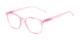 Angle of The Darling in Pink, Women's Retro Square Reading Glasses