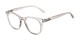 Angle of The Decker in Crystal Grey, Women's Retro Square Reading Glasses