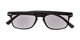 Folded of The Declan Flexible Reading Sunglasses in Black with Smoke