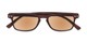 Folded of The Declan Flexible Reading Sunglasses in Brown with Amber