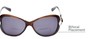 Detail of The Delia Bifocal Reading Sunglasses in Brown with Smoke