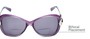 Detail of The Delia Bifocal Reading Sunglasses in Purple with Smoke