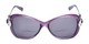 Front of The Delia Bifocal Reading Sunglasses in Purple with Smoke