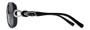 Side of The Delia Bifocal Reading Sunglasses in Black with Smoke