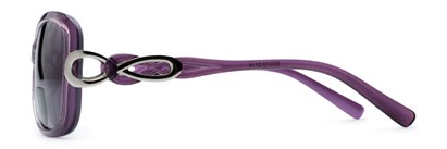 Side of The Delia Bifocal Reading Sunglasses in Purple with Smoke