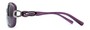 Side of The Delia Bifocal Reading Sunglasses in Purple with Smoke
