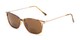 Angle of The Dodger Bifocal Reading Sunglasses in Glossy Tortoise with Amber, Women's and Men's Retro Square Reading Sunglasses