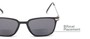 Detail of The Dodger Bifocal Reading Sunglasses in Glossy Black with Smoke