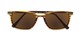 Folded of The Dodger Bifocal Reading Sunglasses in Glossy Brown Stripe with Amber