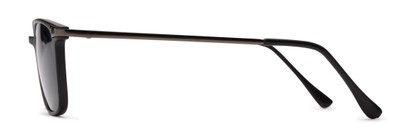 Side of The Dodger Bifocal Reading Sunglasses in Matte Black with Smoke