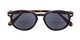 Folded of The Drama Bifocal Reading Sunglasses in Black/Tortoise with Smoke