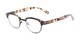Angle of The Dunlap Bifocal in Tan Tortoise/Black, Women's and Men's Browline Reading Glasses