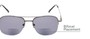 Detail of The Durham Bifocal Reading Sunglasses in Grey with Smoke